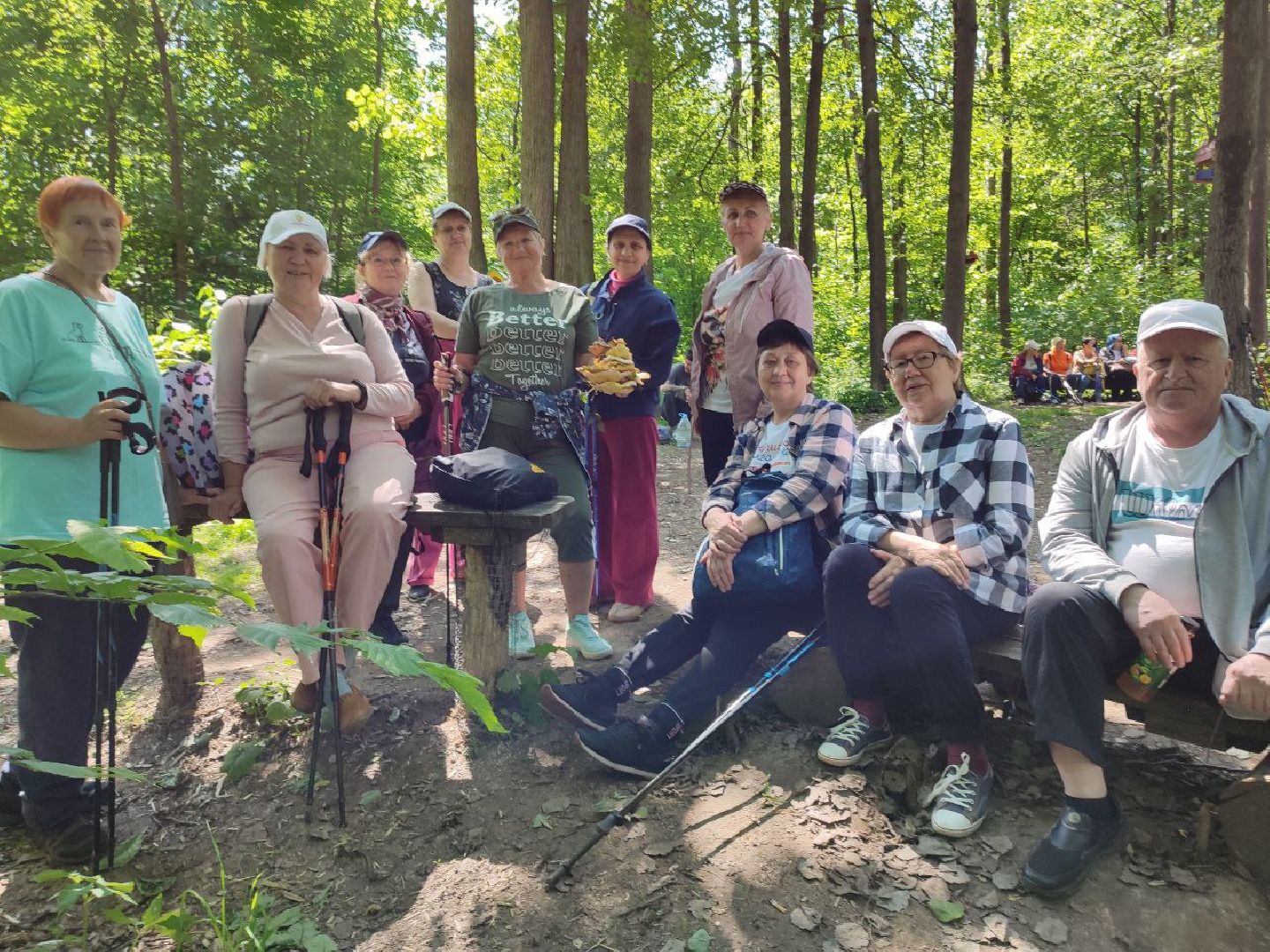 Активное долголетие, спорт, поход, лето в подмосковье,