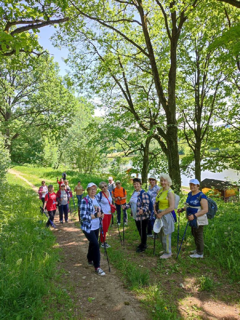 Активное долголетие, спорт, поход, лето в подмосковье,