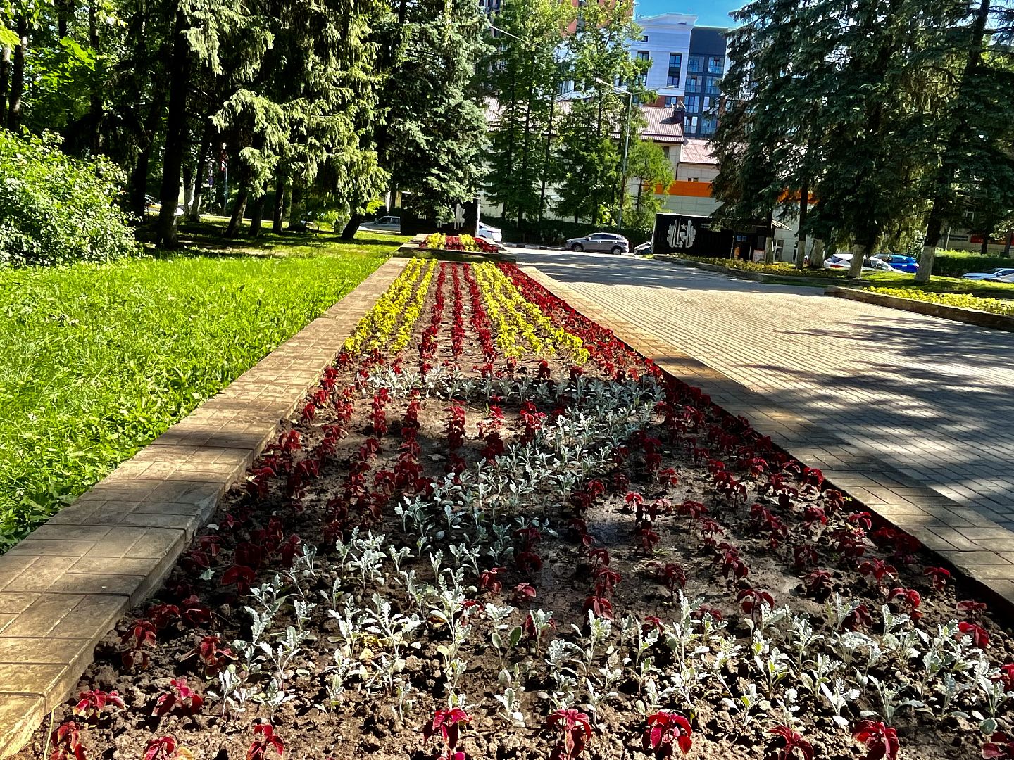 Наро-Фоминск, благоустройство, цветы, детский парк, лето в Подмосковье