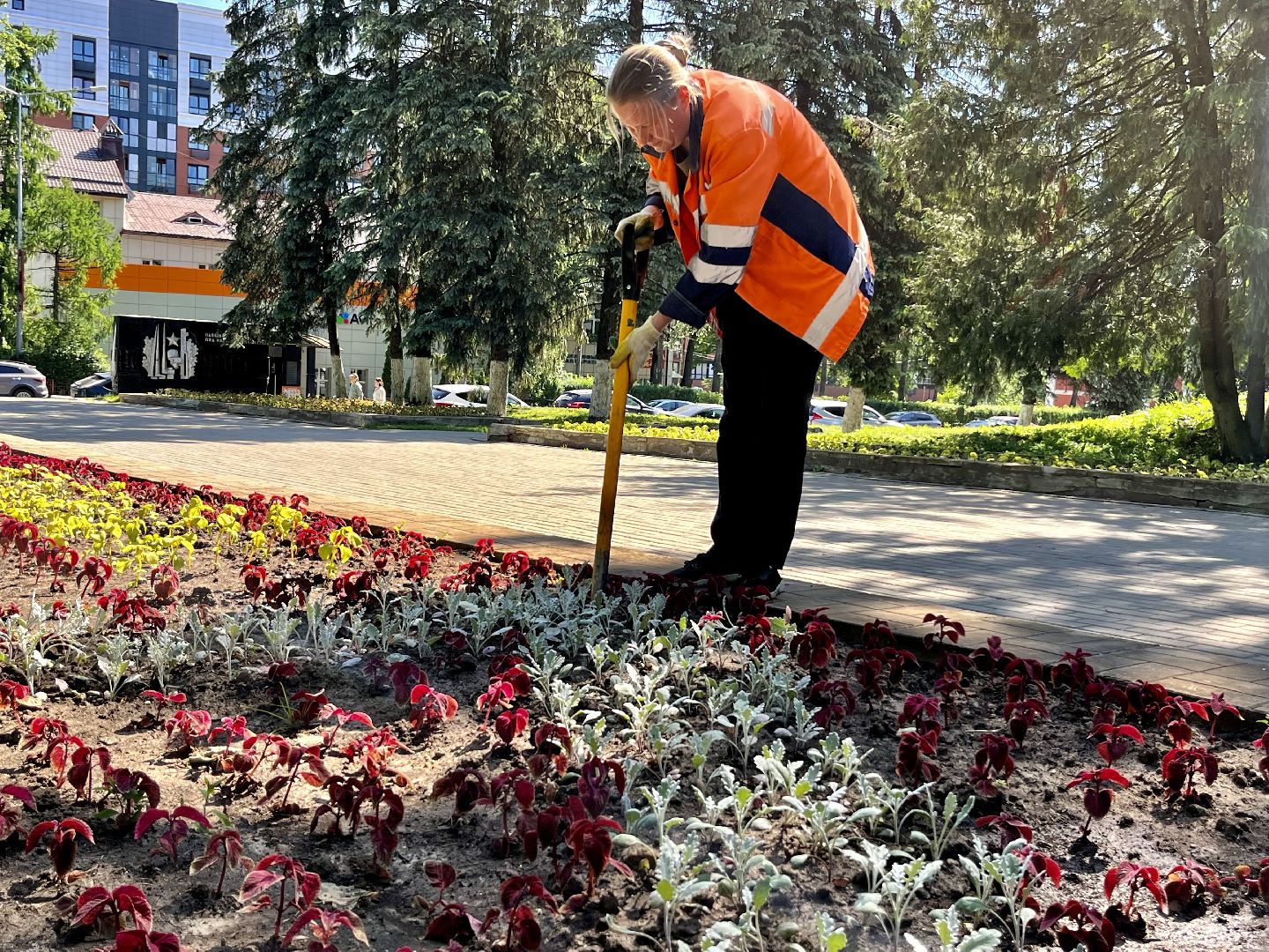 Наро-Фоминск, благоустройство, цветы, детский парк, лето в Подмосковье