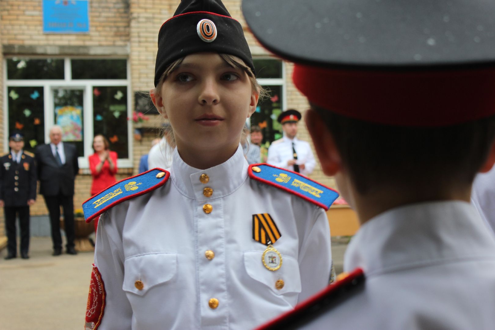 Ступино, кадеты, прощание со знаменем