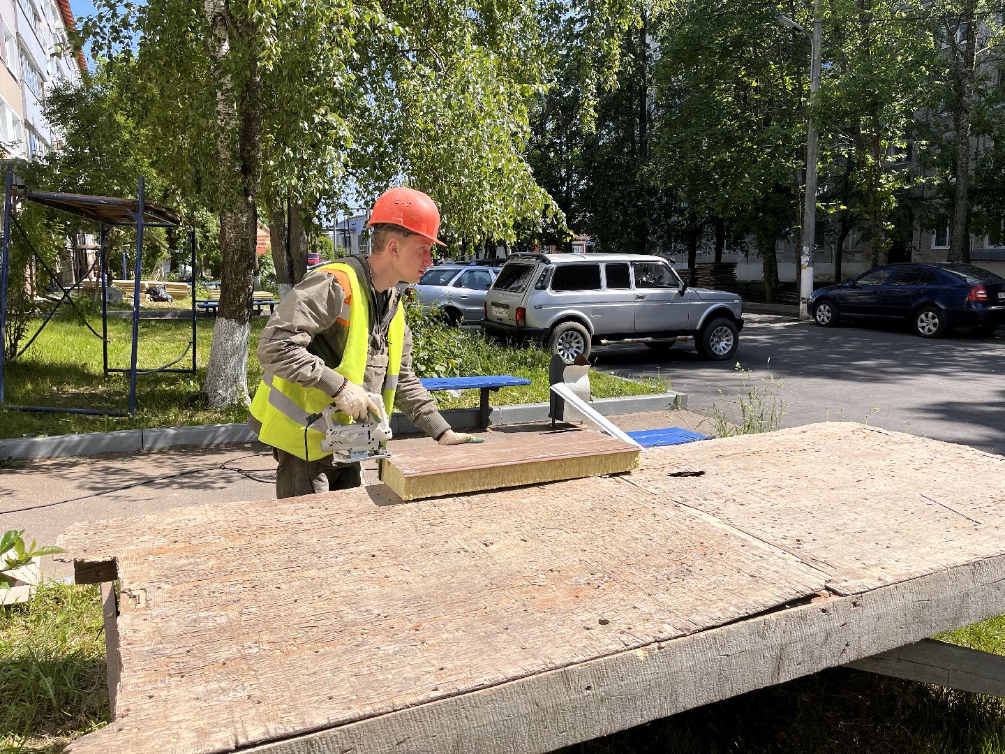 Шаховская, облицовка, строительство