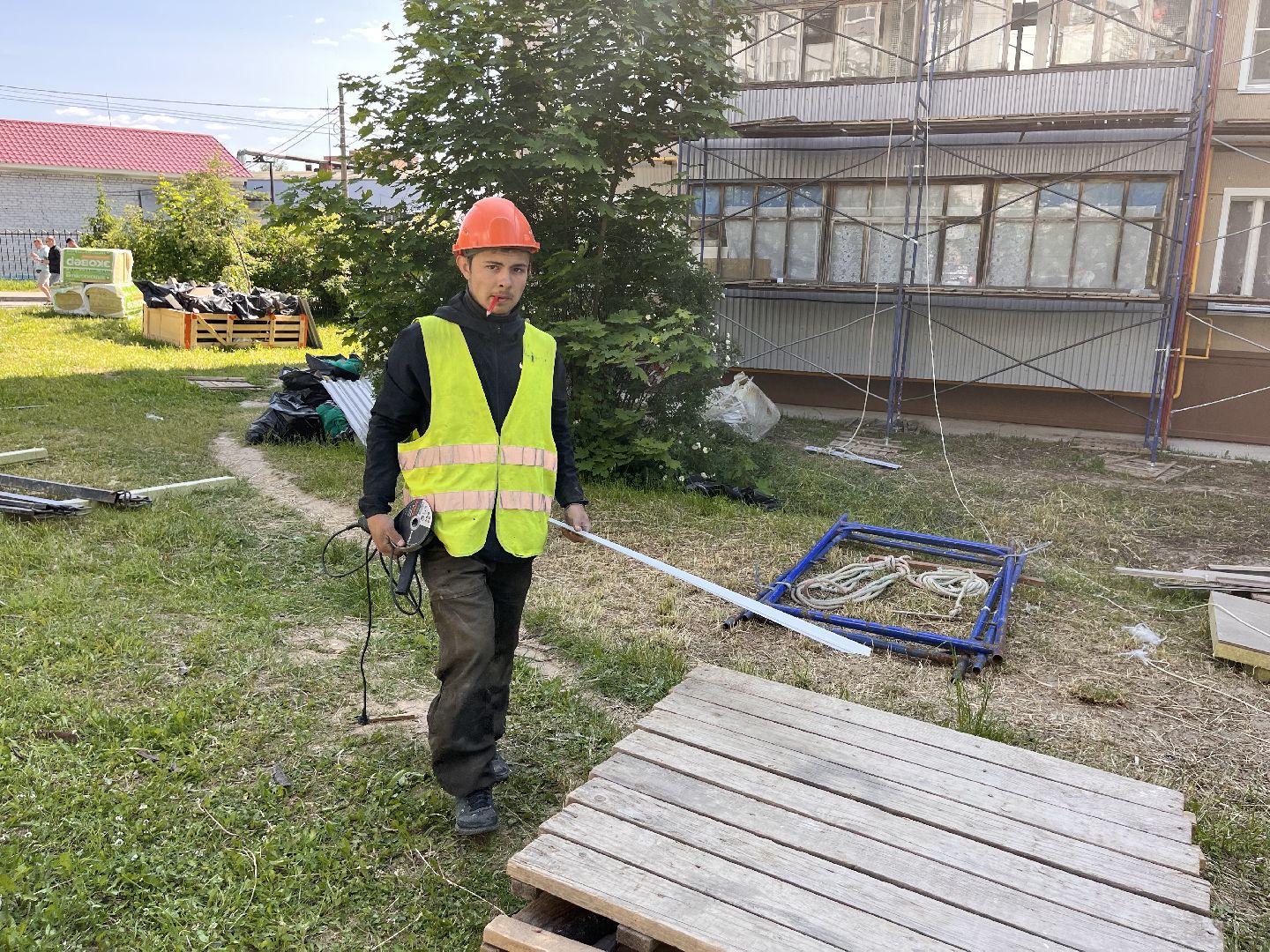 Шаховская, облицовка, строительство