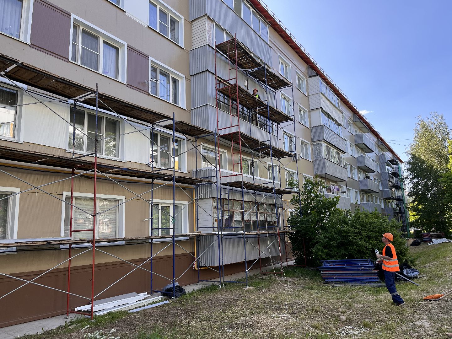 Шаховская, облицовка, строительство