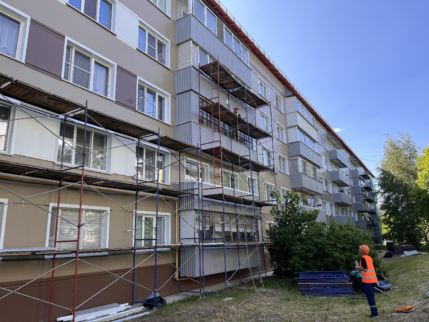 Шаховская, облицовка, строительство