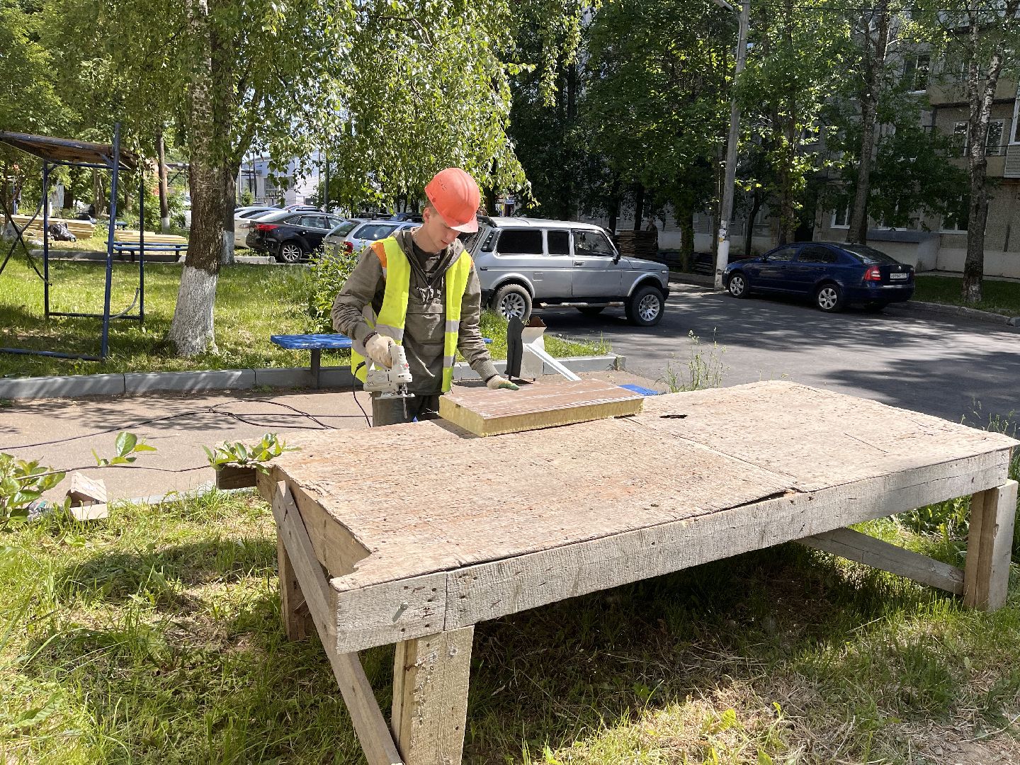 Шаховская, облицовка, строительство