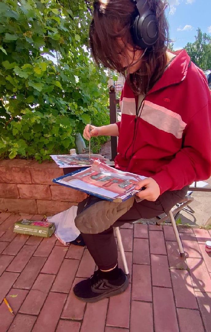 Красноармейск, Пушкинский, пленэр, юные художники, дополнительное образование