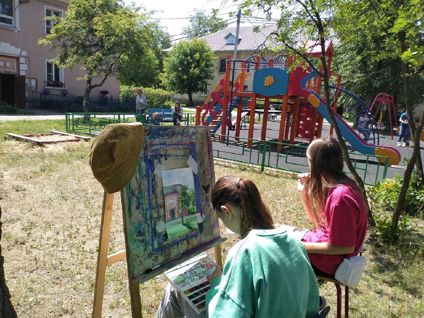 пленэр, детская школа искусств, живопись, природа, Лосино-Петровский