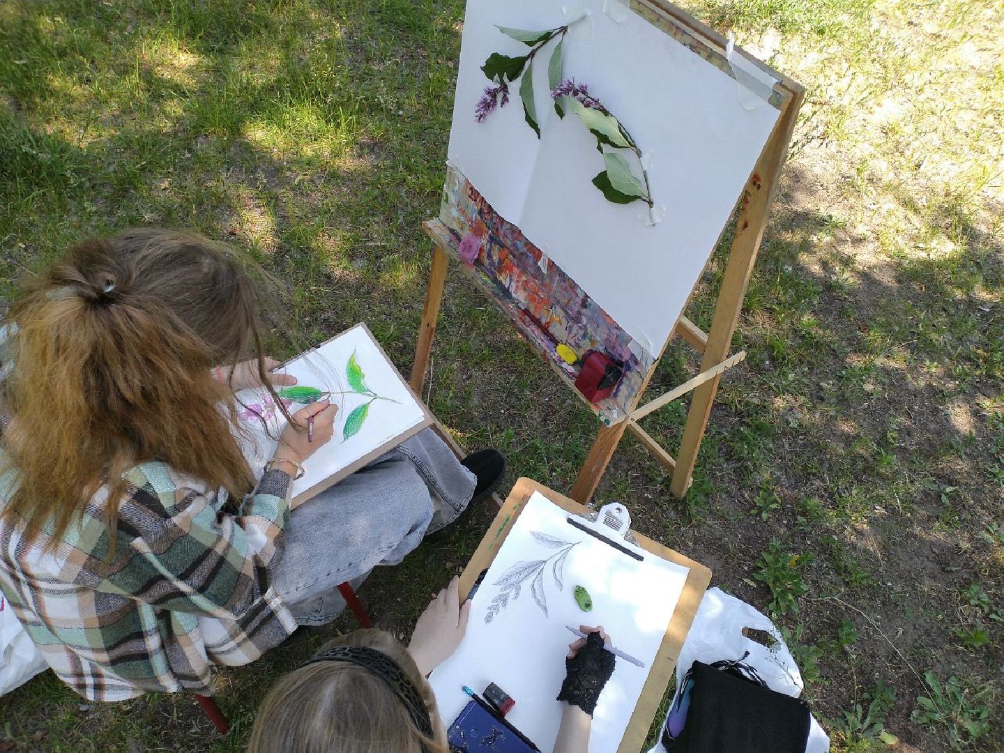 пленэр, детская школа искусств, живопись, природа, Лосино-Петровский
