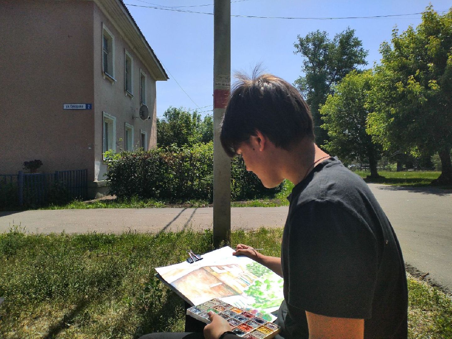 пленэр, детская школа искусств, живопись, природа, Лосино-Петровский