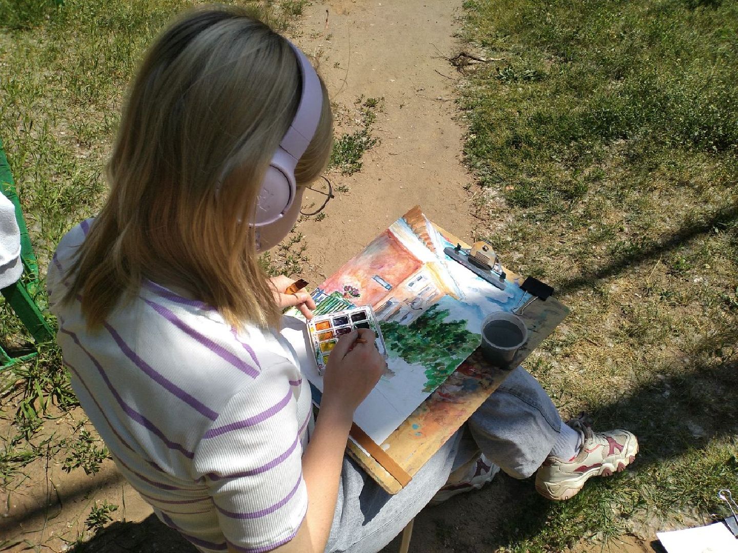 пленэр, детская школа искусств, живопись, природа, Лосино-Петровский