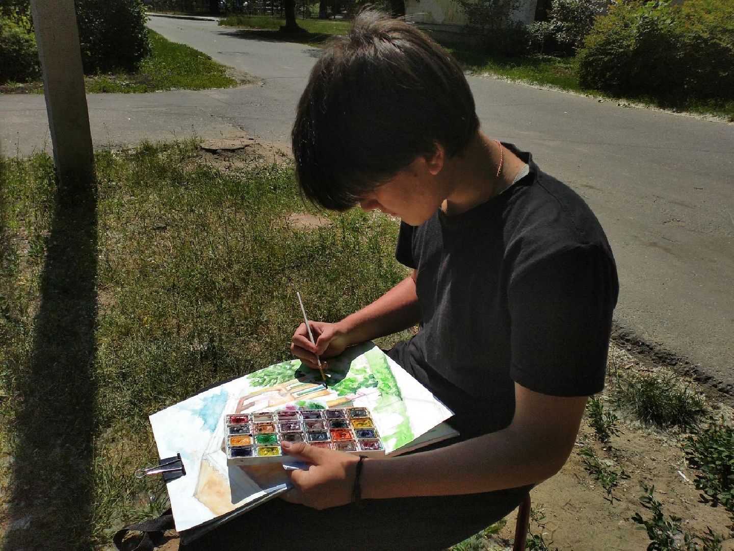 пленэр, детская школа искусств, живопись, природа, Лосино-Петровский