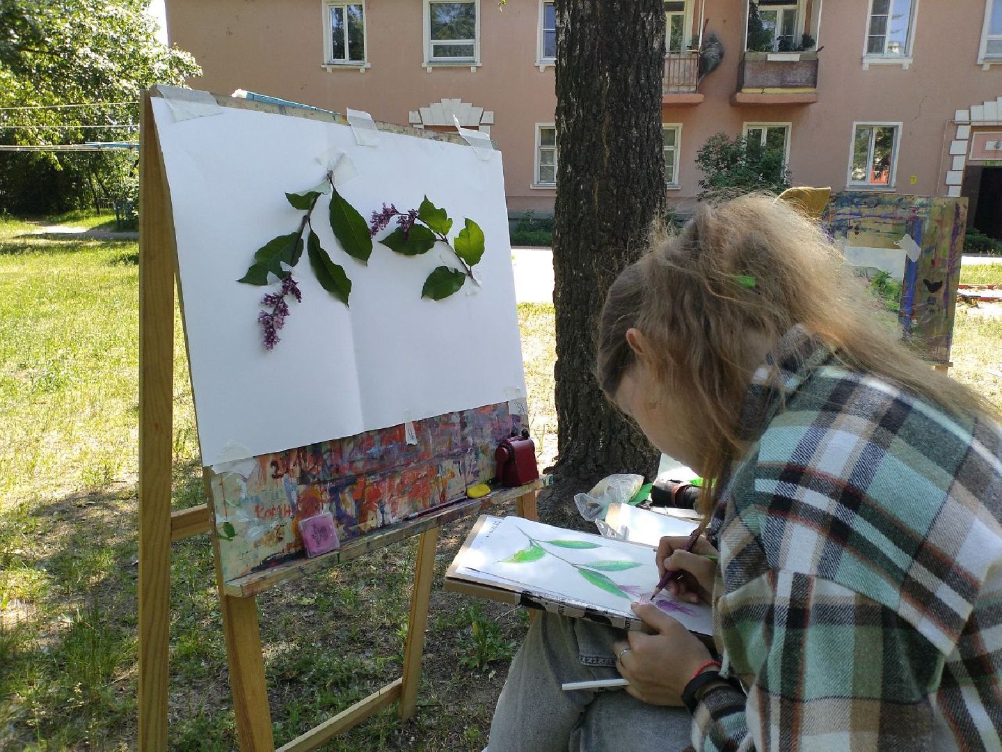 пленэр, детская школа искусств, живопись, природа, Лосино-Петровский