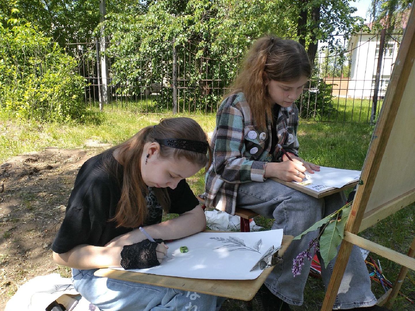 пленэр, детская школа искусств, живопись, природа, Лосино-Петровский