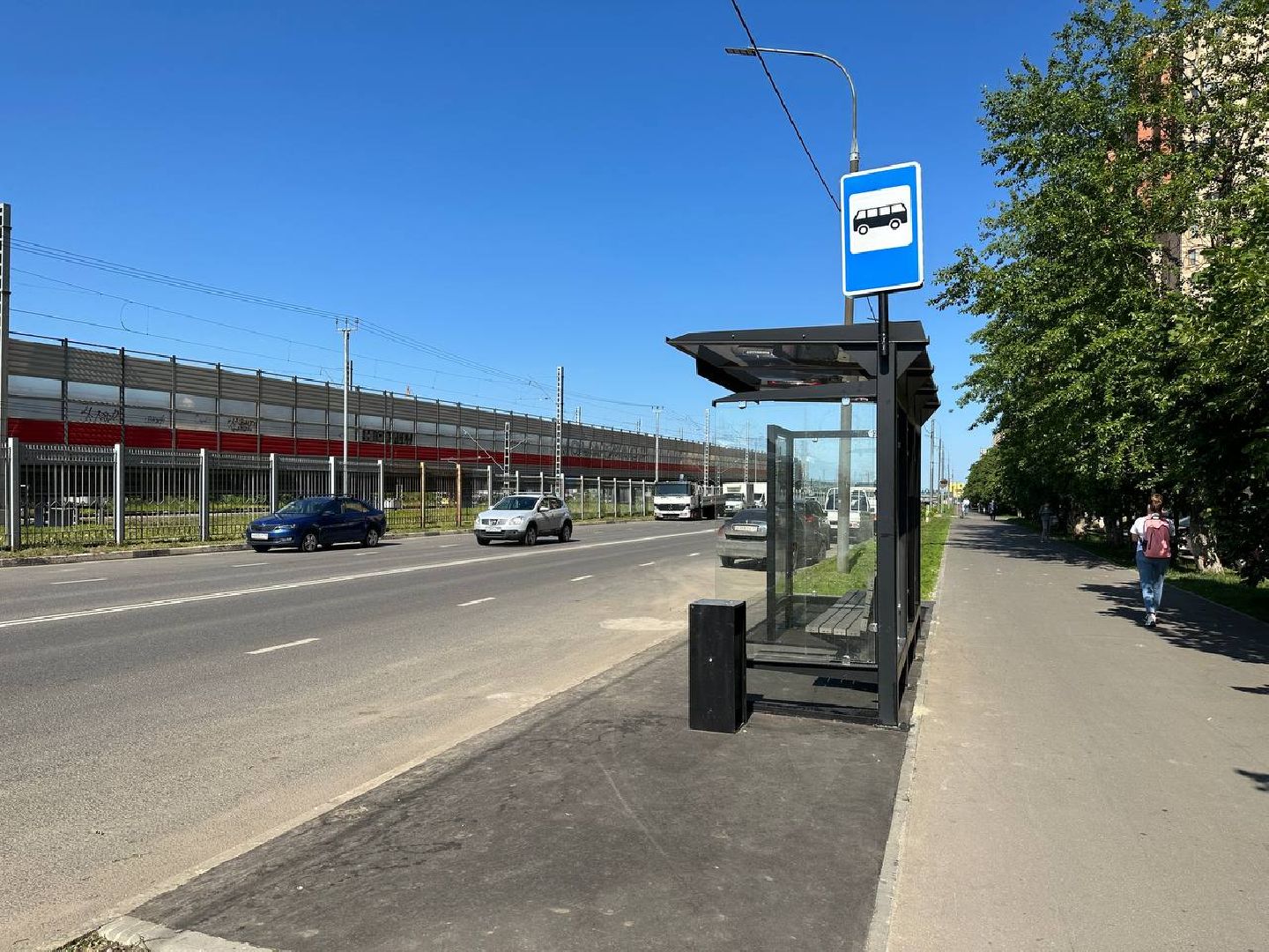 Реутов, благоустройство, остановки, лавочки, урны