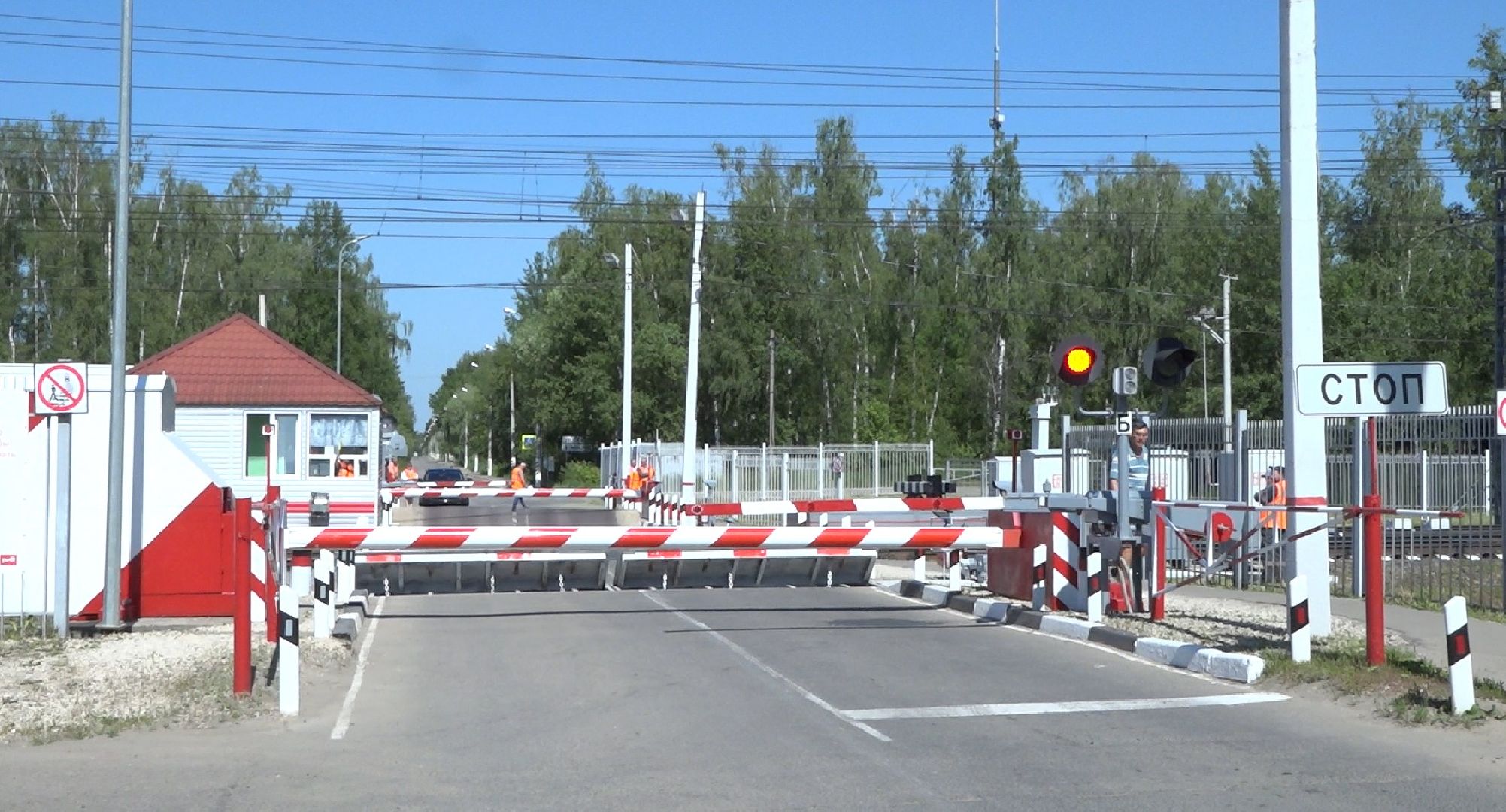 День железнодорожных переездов, Домодедово