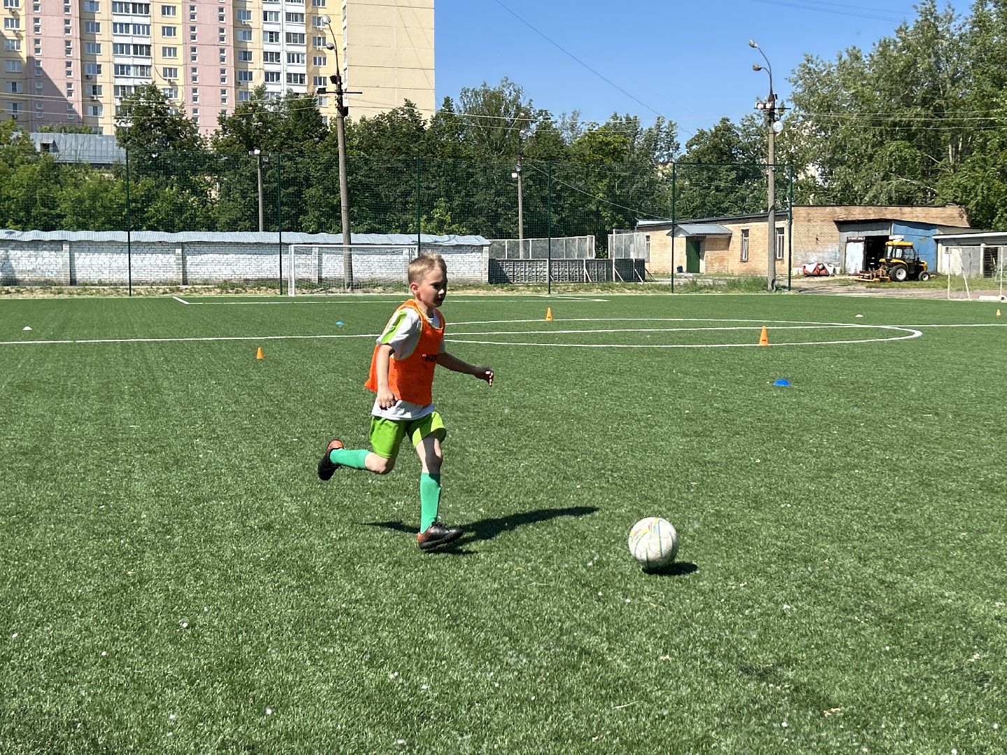 Спорт, футбол, лагерь, дети, Фрязино