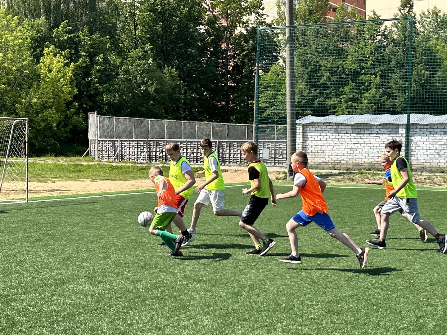 Спорт, футбол, лагерь, дети, Фрязино