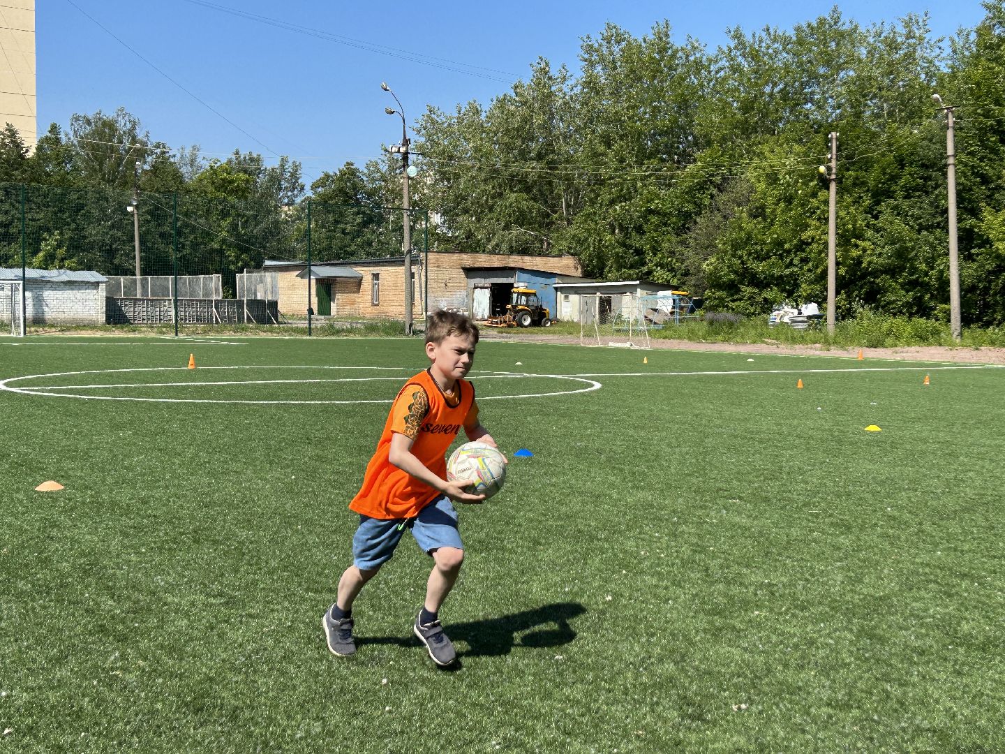 Спорт, футбол, лагерь, дети, Фрязино