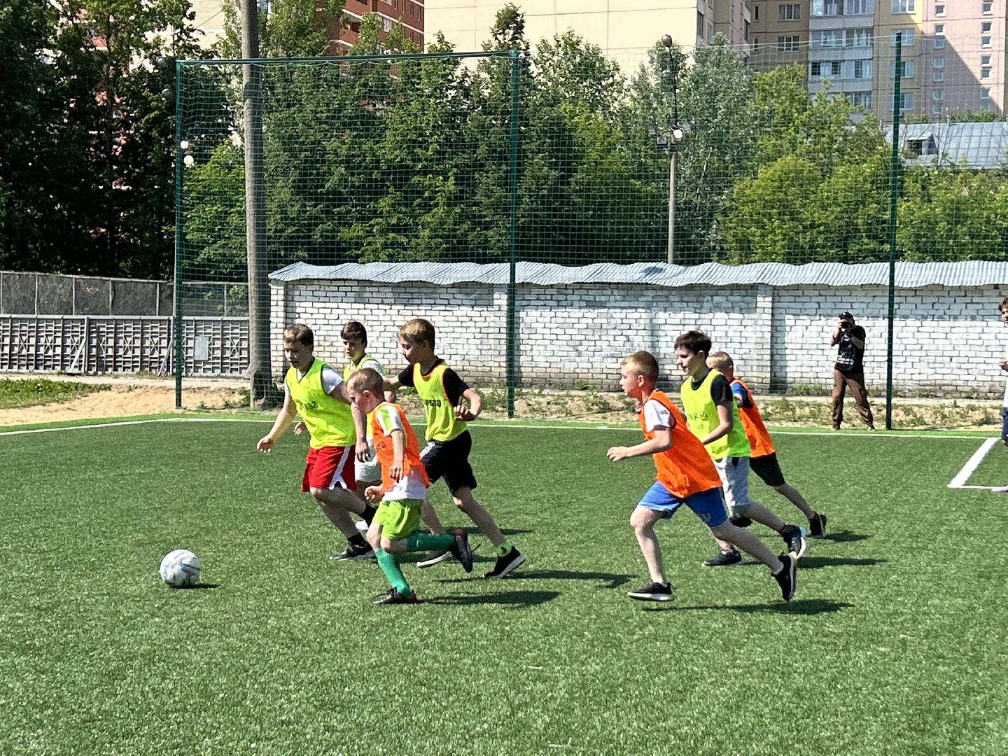 Спорт, футбол, лагерь, дети, Фрязино