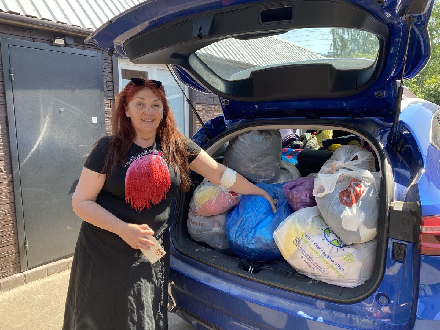 Чехов, благотворительность, помощь, многодетные семьи, вещи, деревня