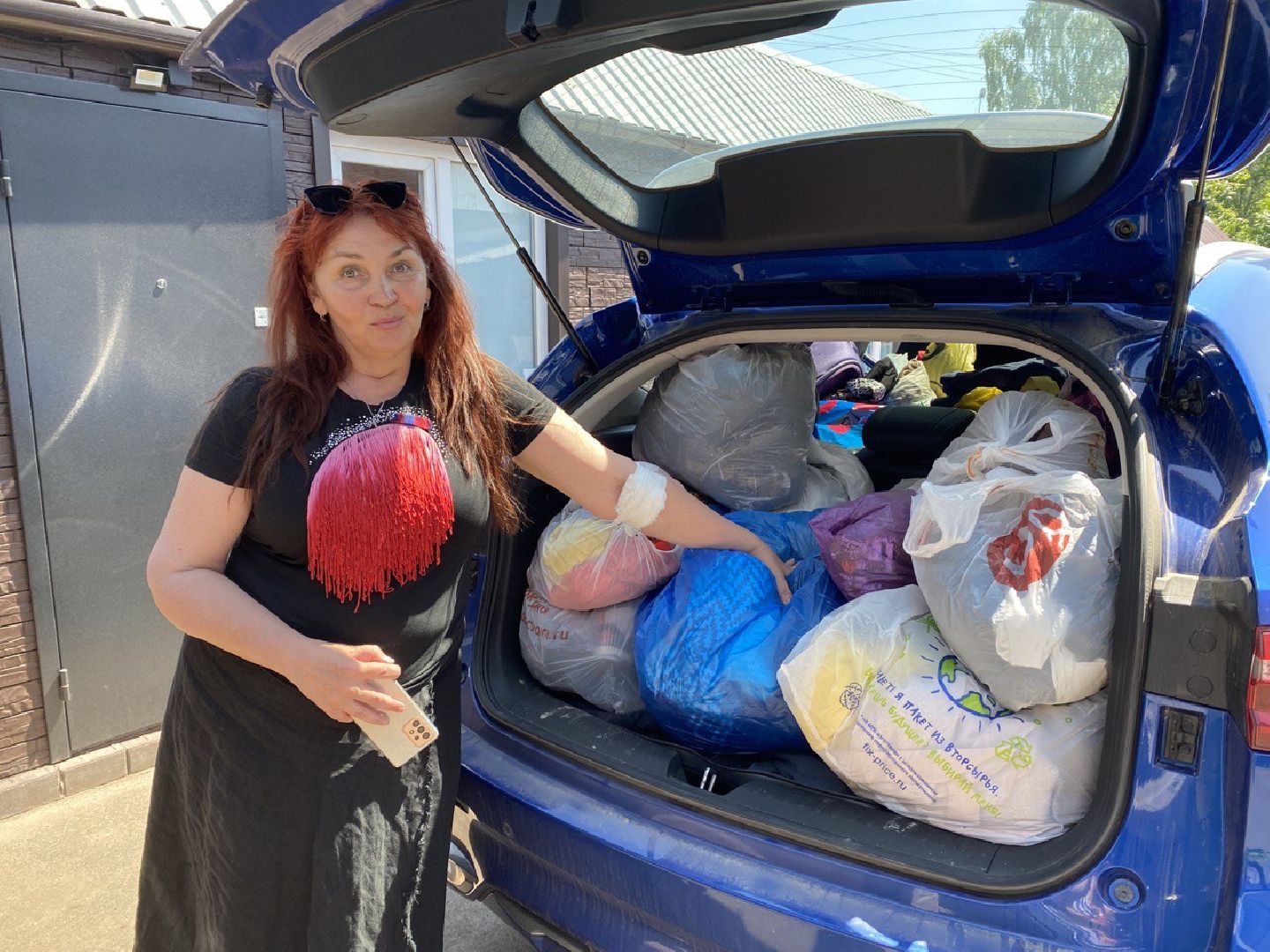 Чехов, благотворительность, помощь, многодетные семьи, вещи, деревня