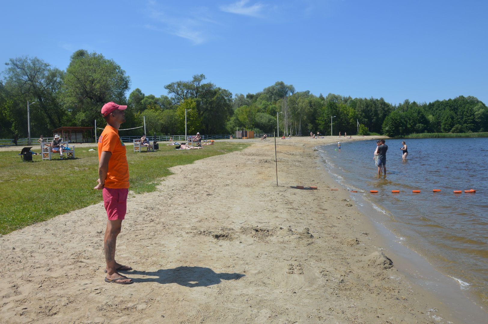 Шатура, пляж, отдых, спасатель