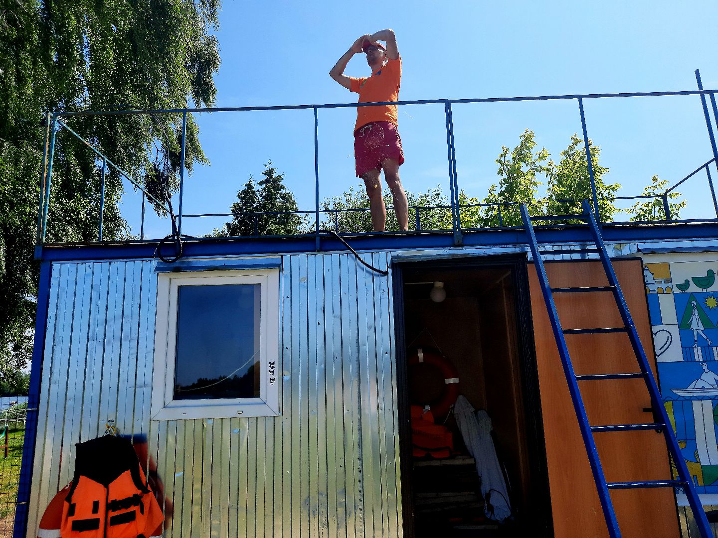 Шатура, пляж, отдых, спасатель