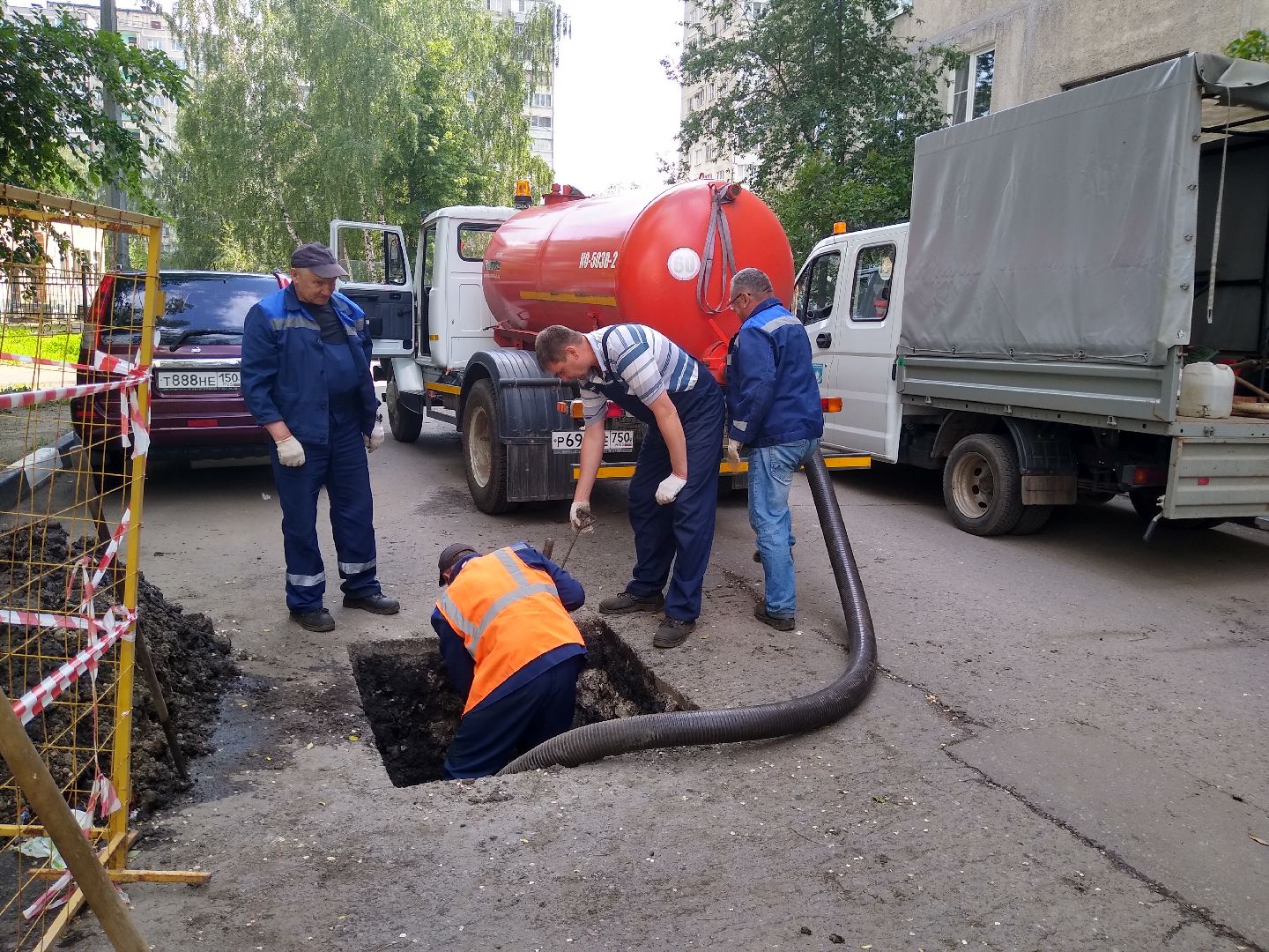 Раменское, ЖКХ, ремонт ливнёвки на Гурьева