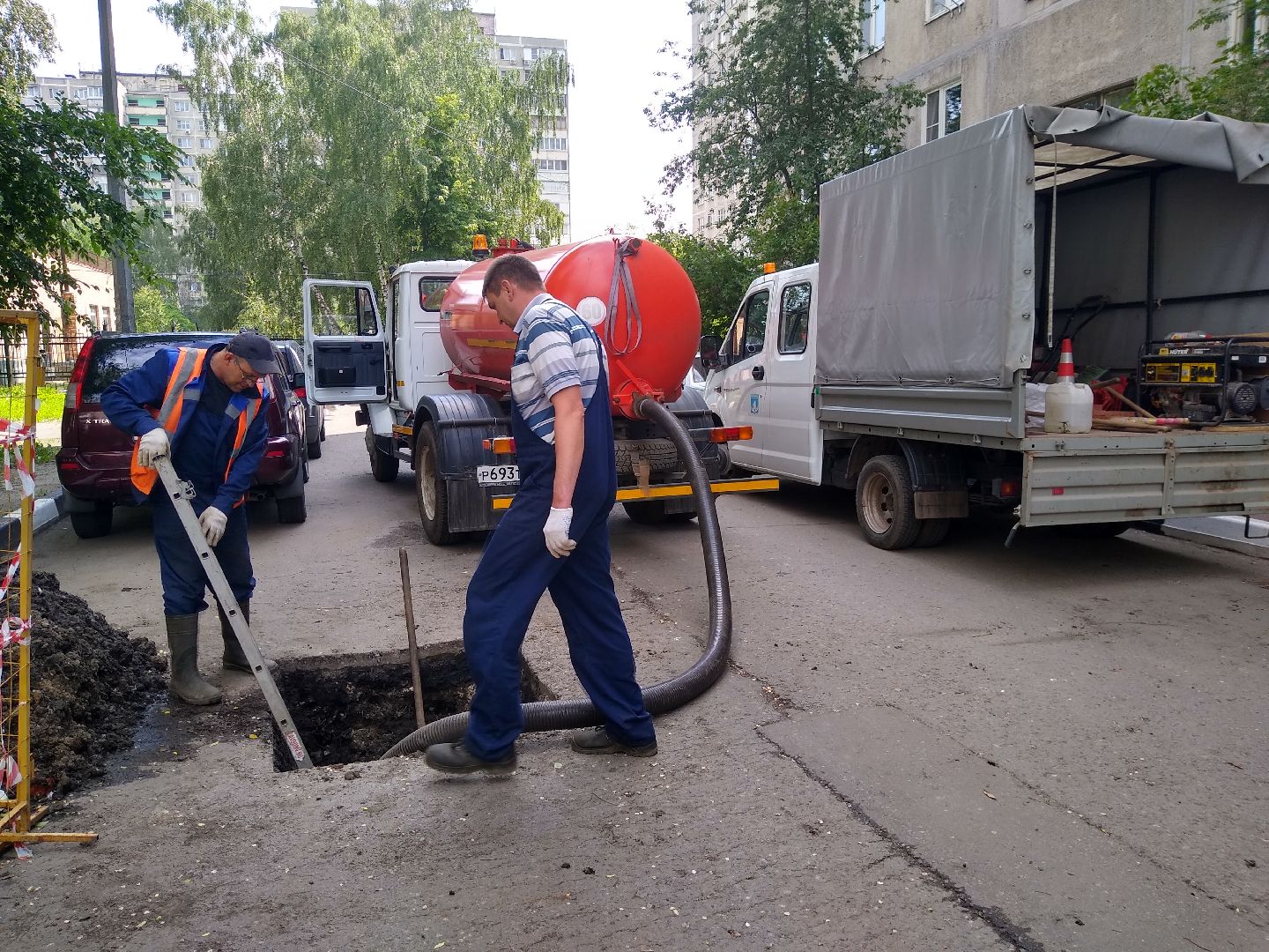 Раменское, ЖКХ, ремонт ливнёвки на Гурьева