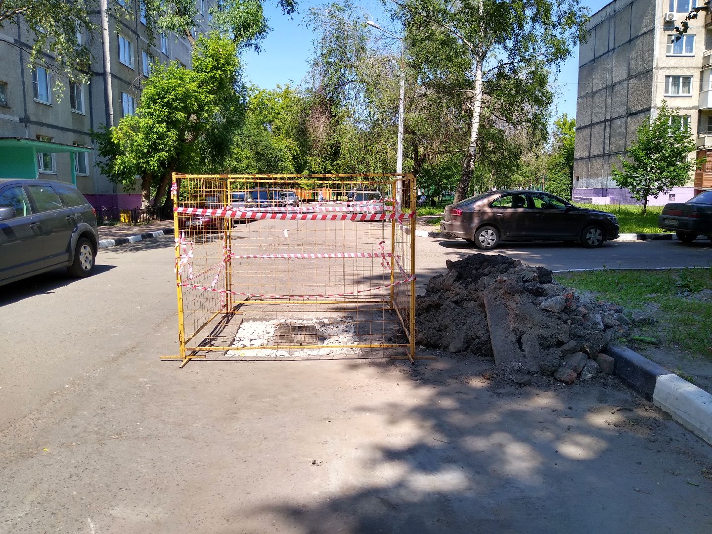 Раменское, ЖКХ, ремонт ливнёвки на Гурьева