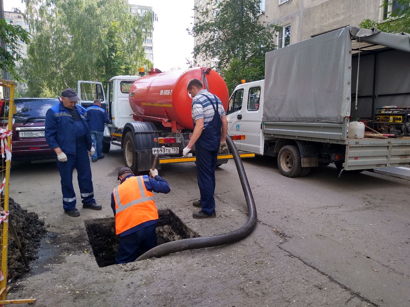 Раменское, ЖКХ, ремонт ливнёвки на Гурьева