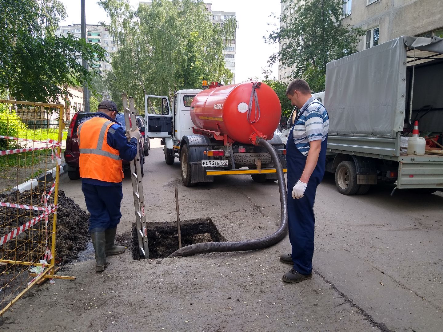 Раменское, ЖКХ, ремонт ливнёвки на Гурьева