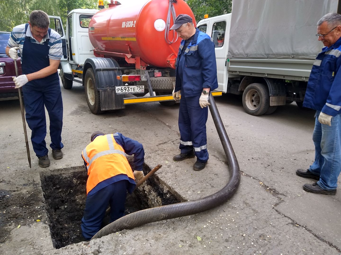 Раменское, ЖКХ, ремонт ливнёвки на Гурьева