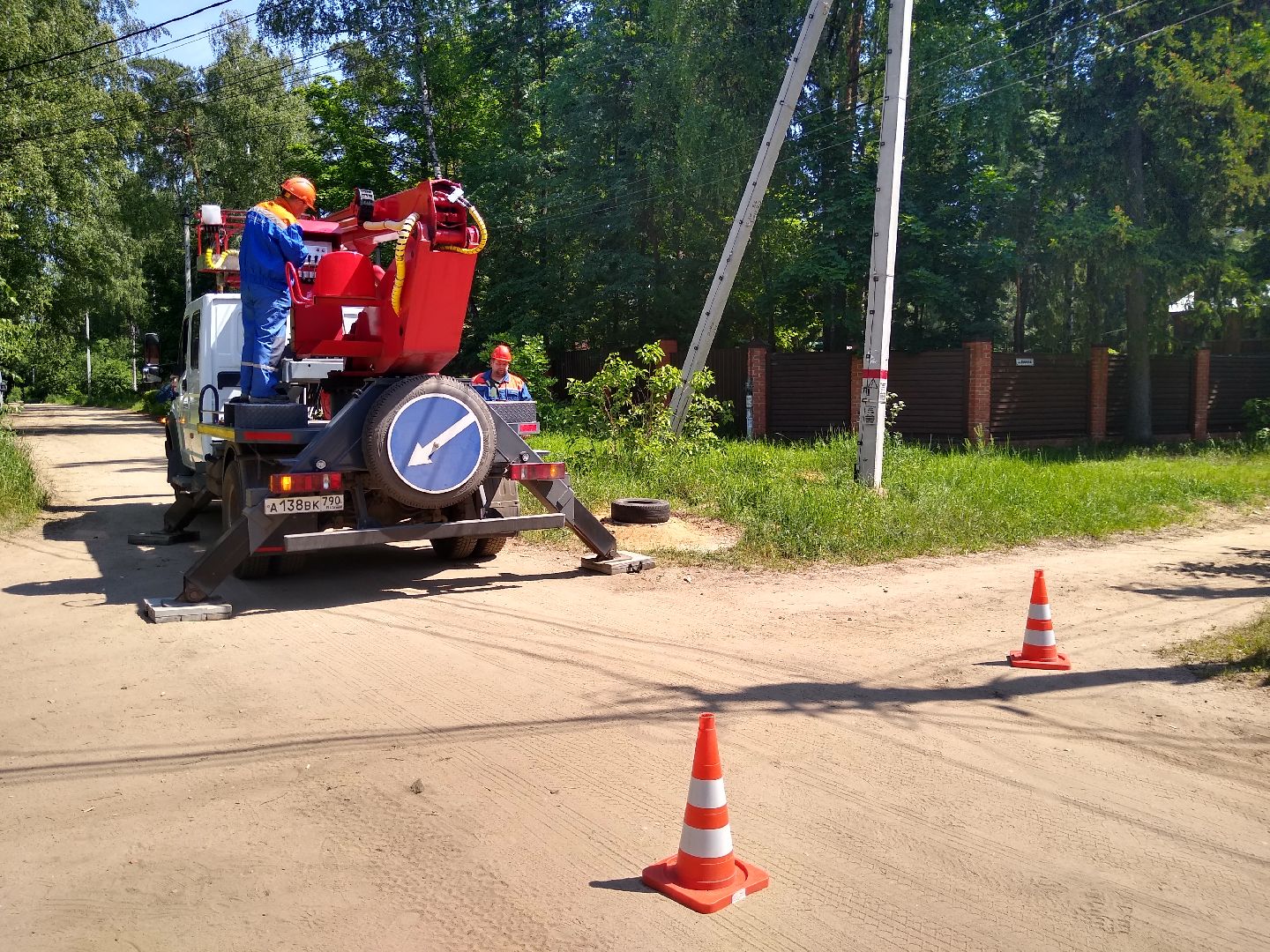 Раменское, ЖКХ, капитальный ремонт линии электропередач в Удельной
