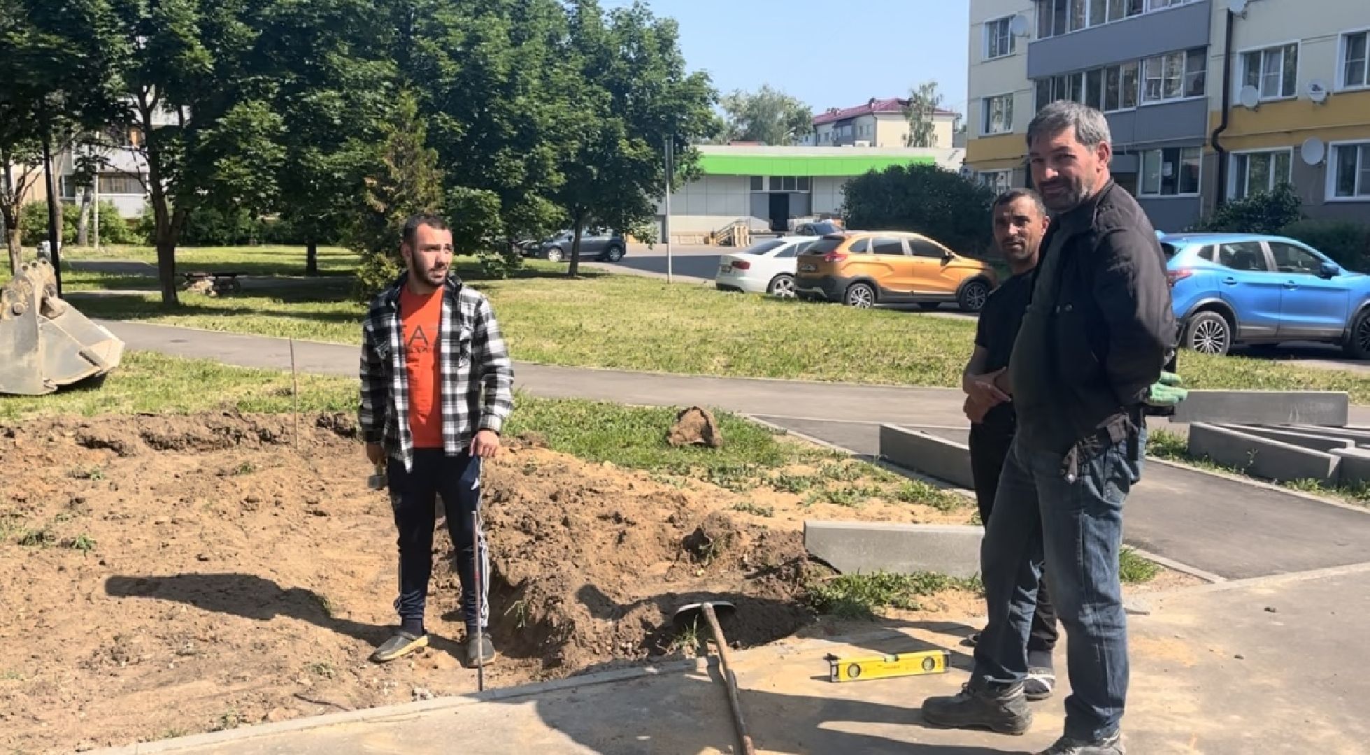 Шаховская, детская площадка, песочница