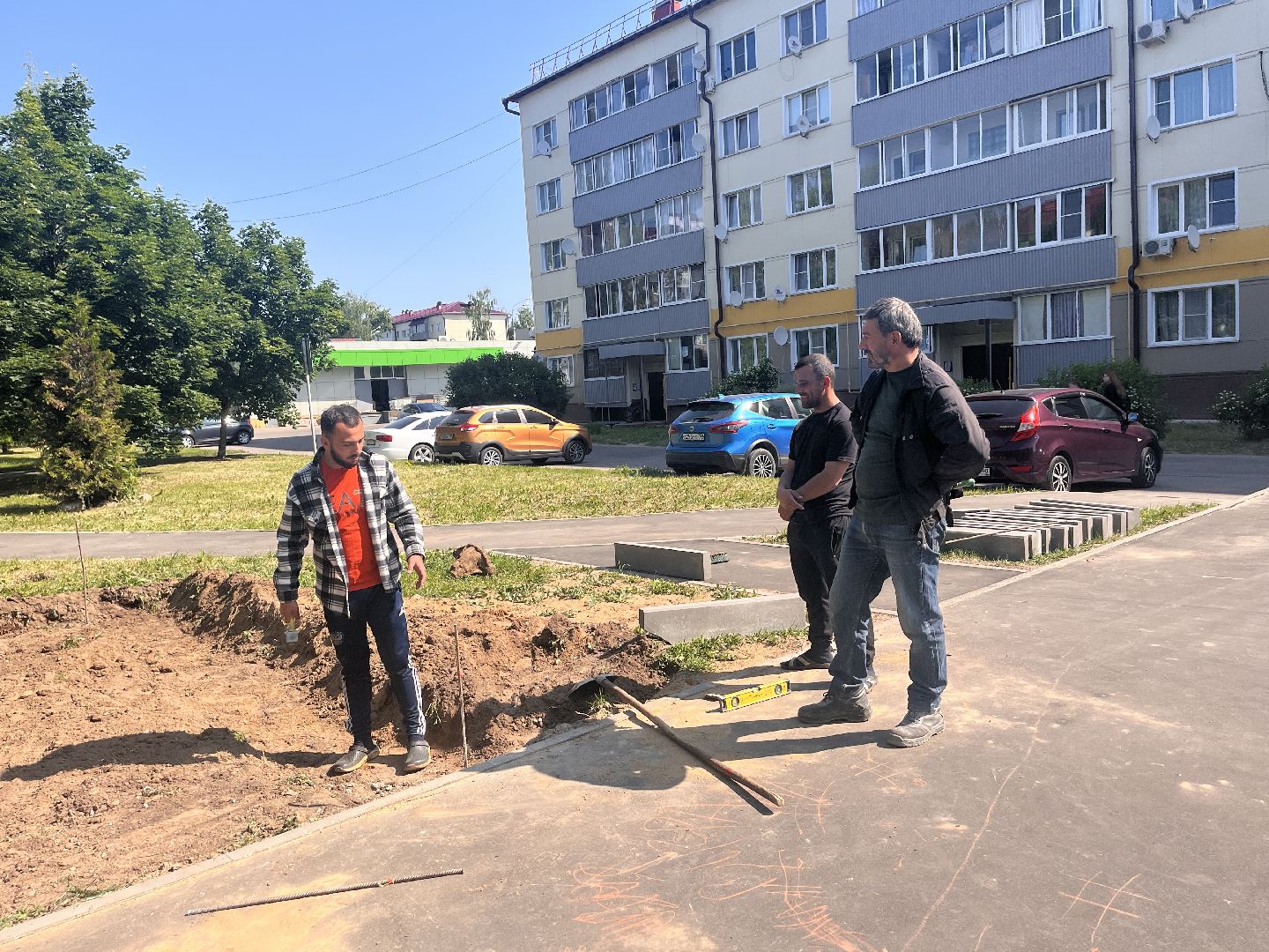 Шаховская, детская площадка, песочница