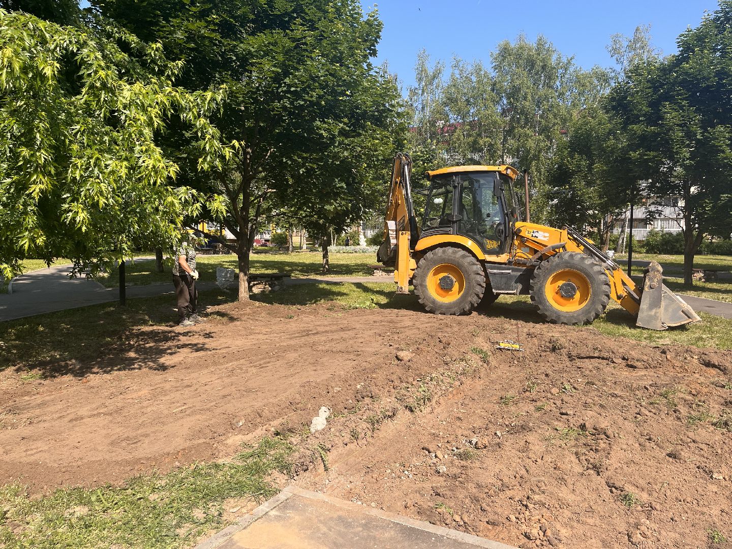 Шаховская, детская площадка, песочница