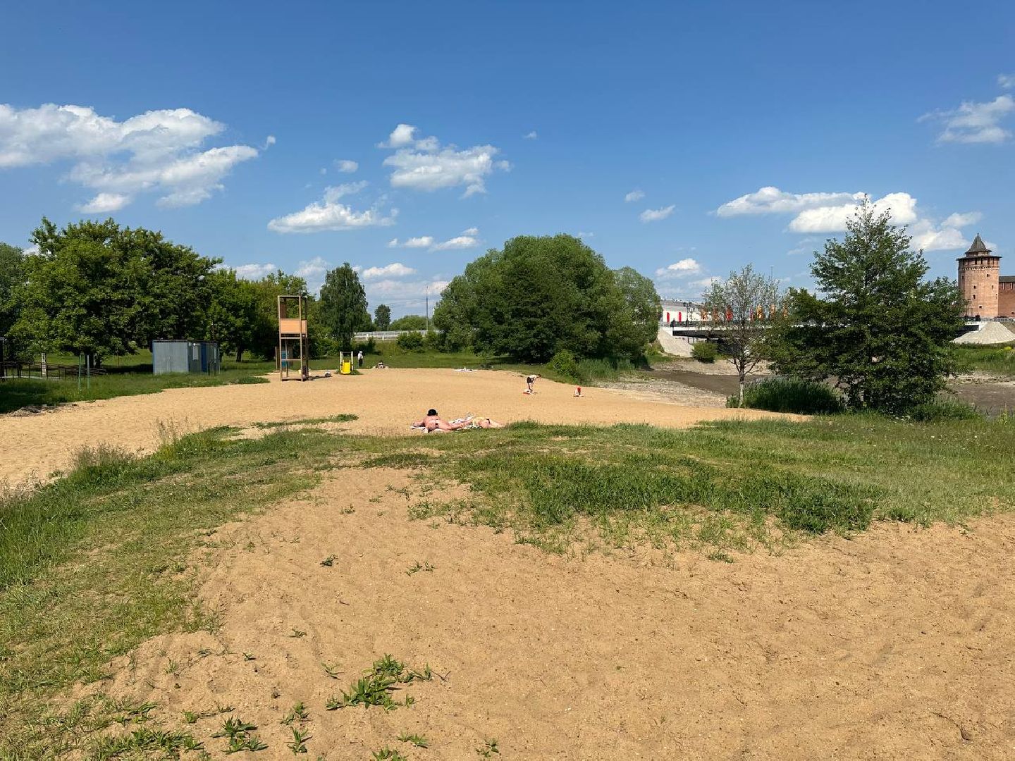 коломна, пляжный сезон, пляж