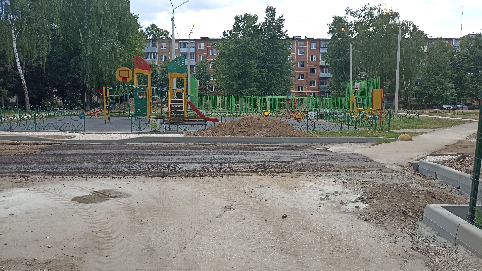 Серпухов, Московская область, Подмосковье, благоустройство, дворовая территория, снятие асфальта