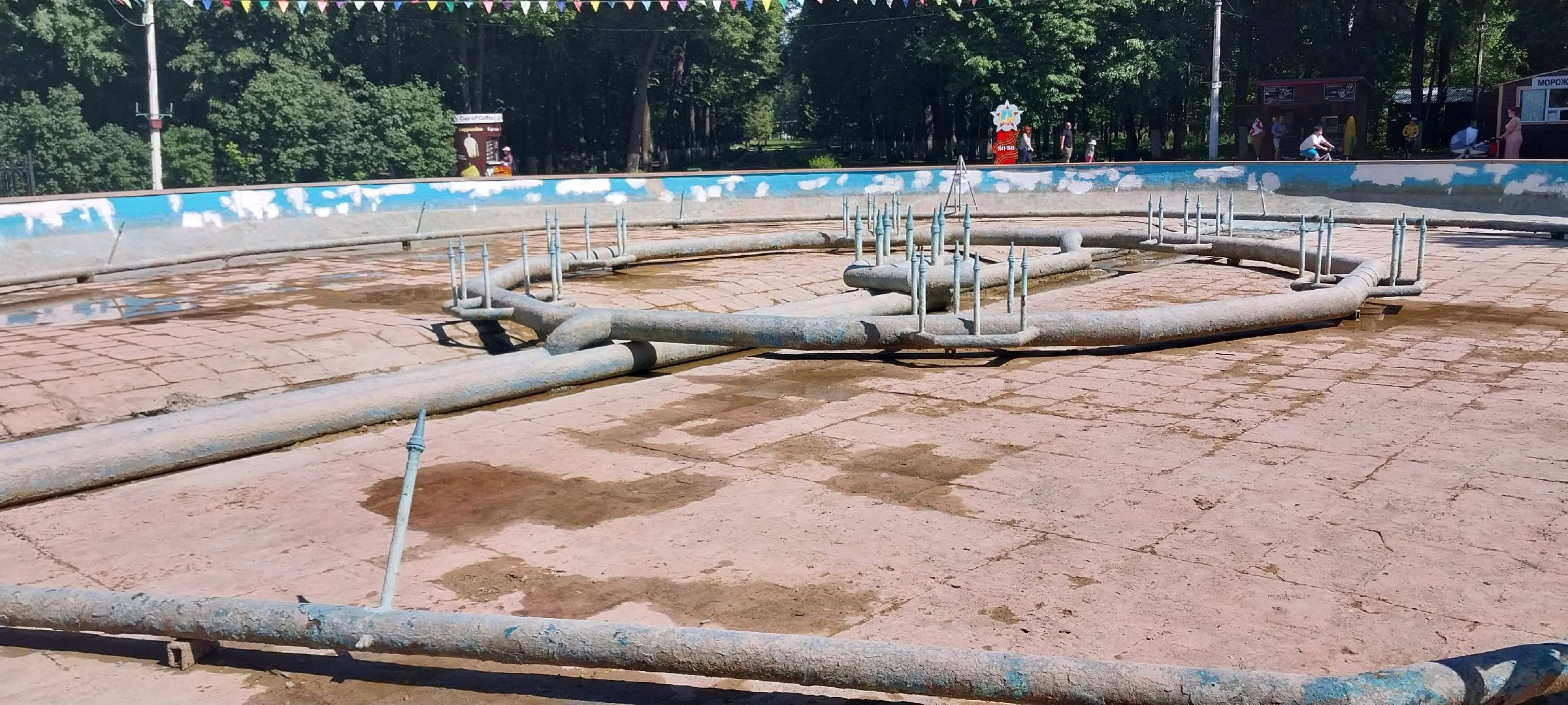 коломна, парк, фонтан