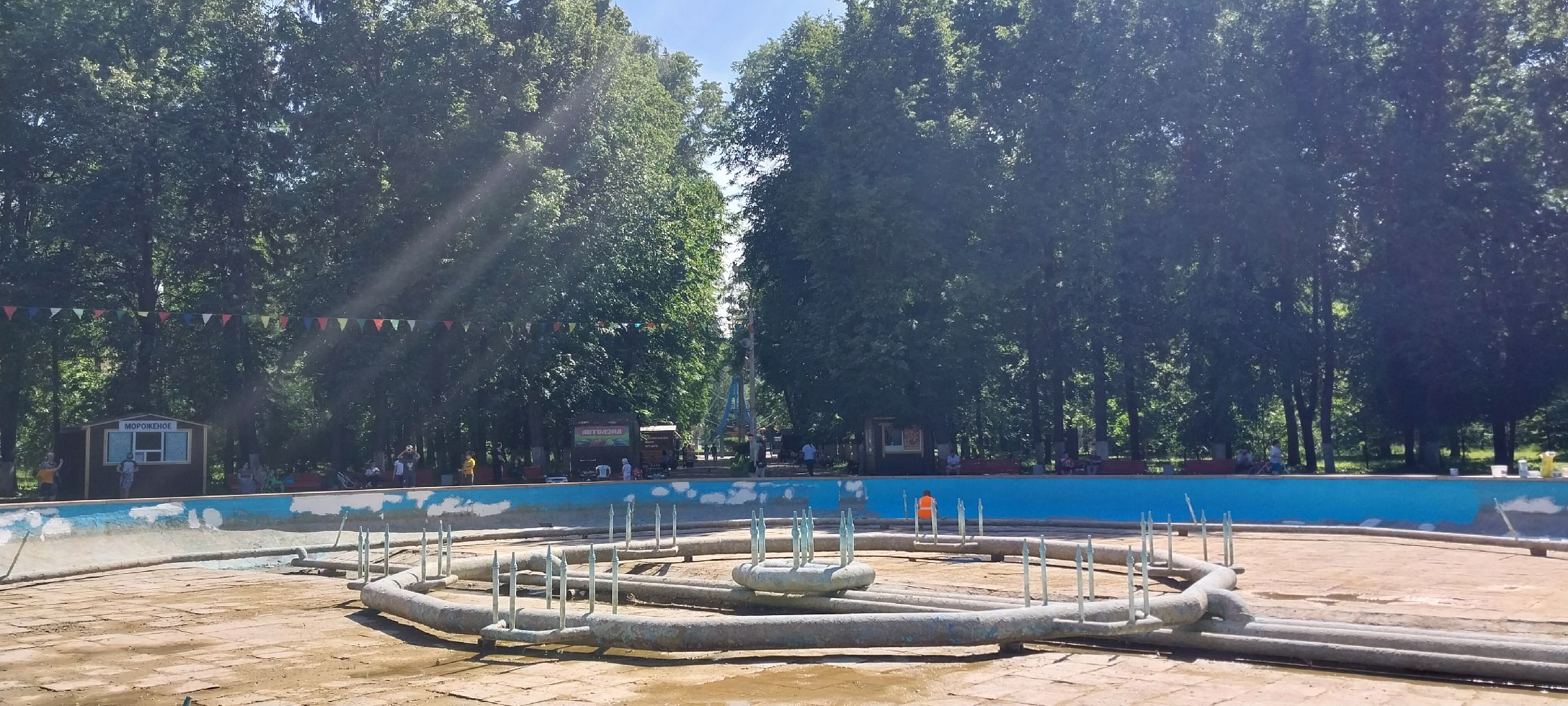 коломна, парк, фонтан