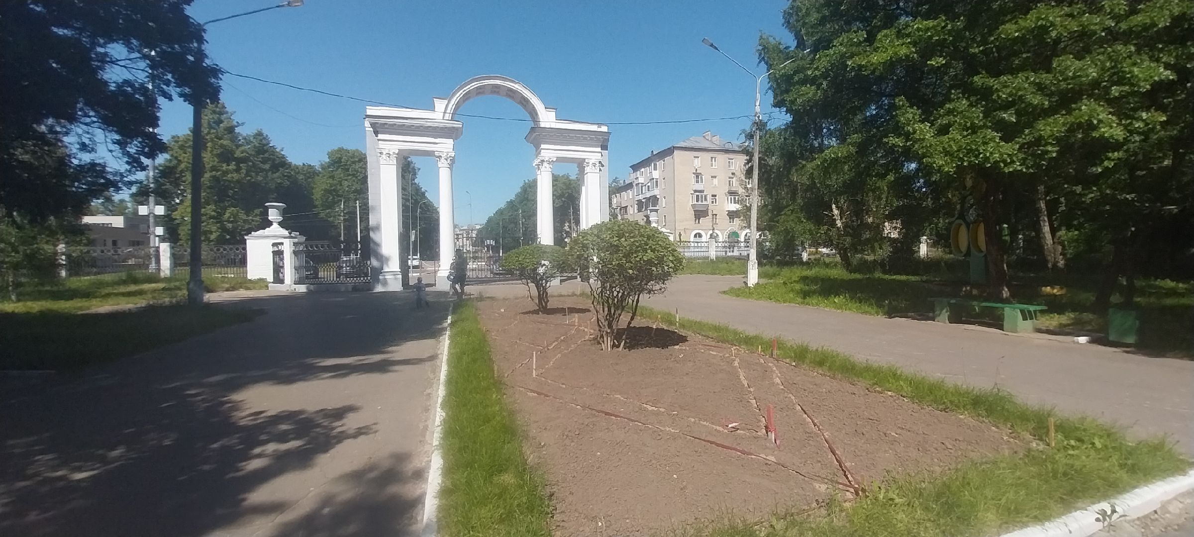 коломна, парк, цветочное оформление