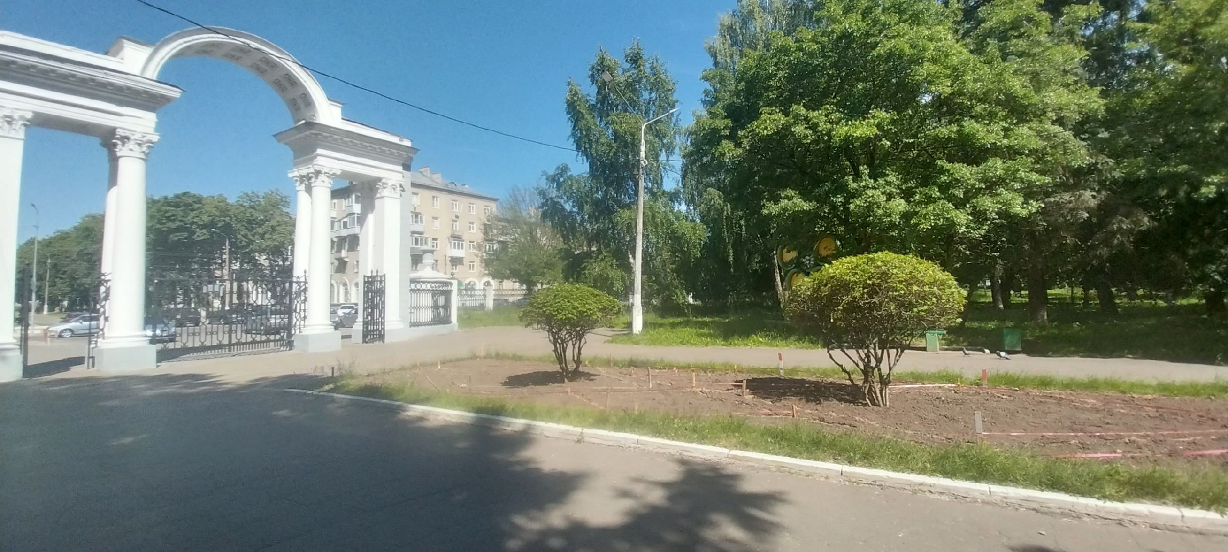 коломна, парк, цветочное оформление