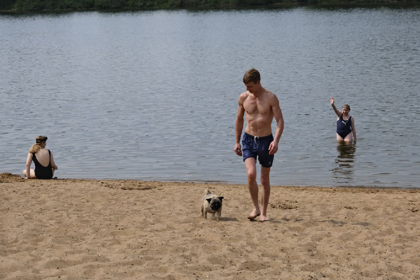 Пущино, пляж