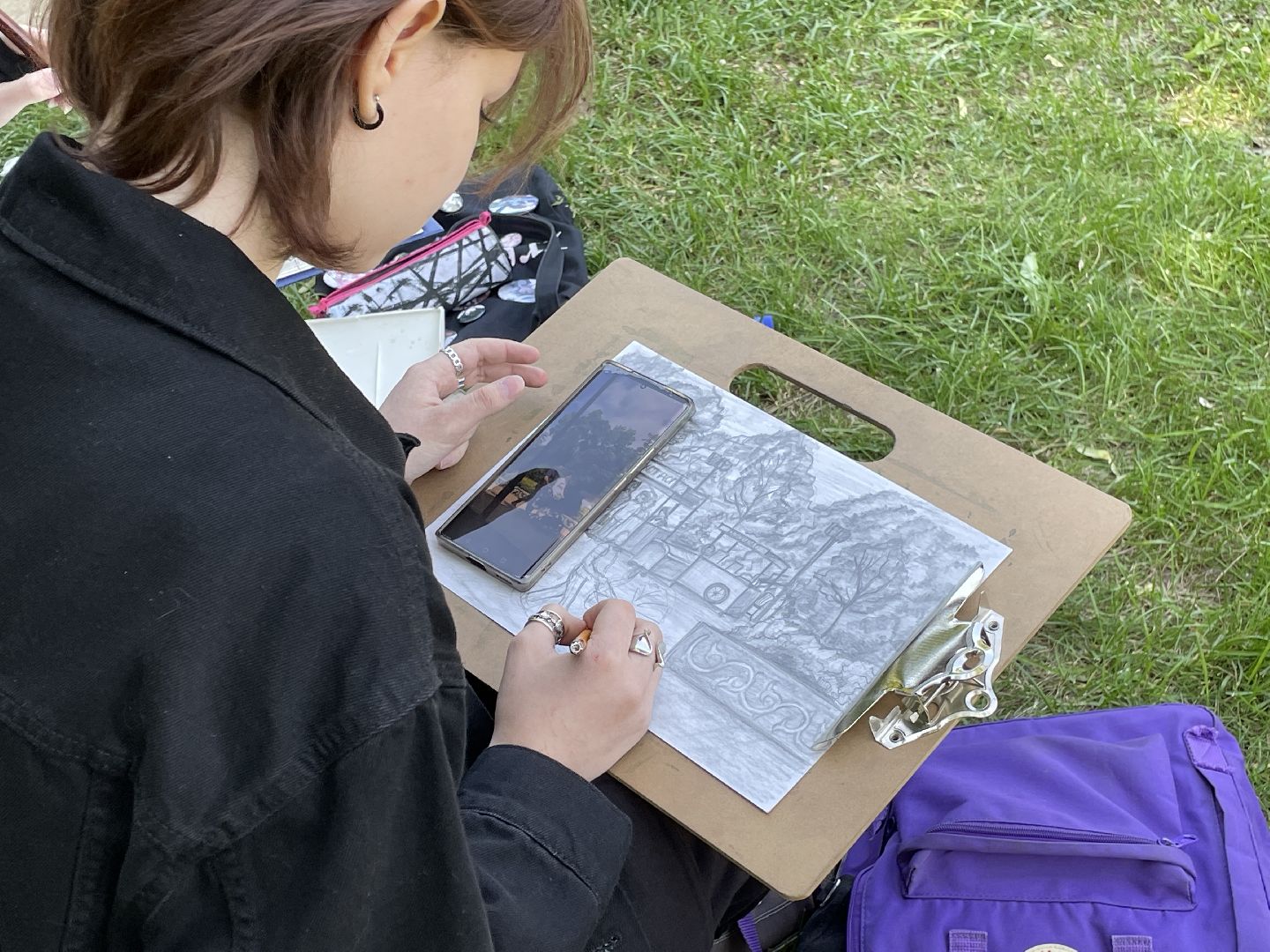 Рисунки, парк, художники, Люберцы