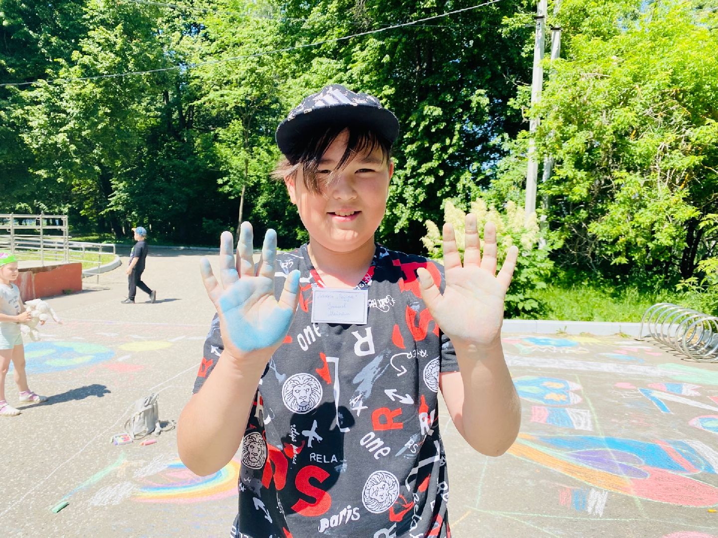 Домодедово, рисунок мелом, конкурс, дети, лагерь, школьный лагерь