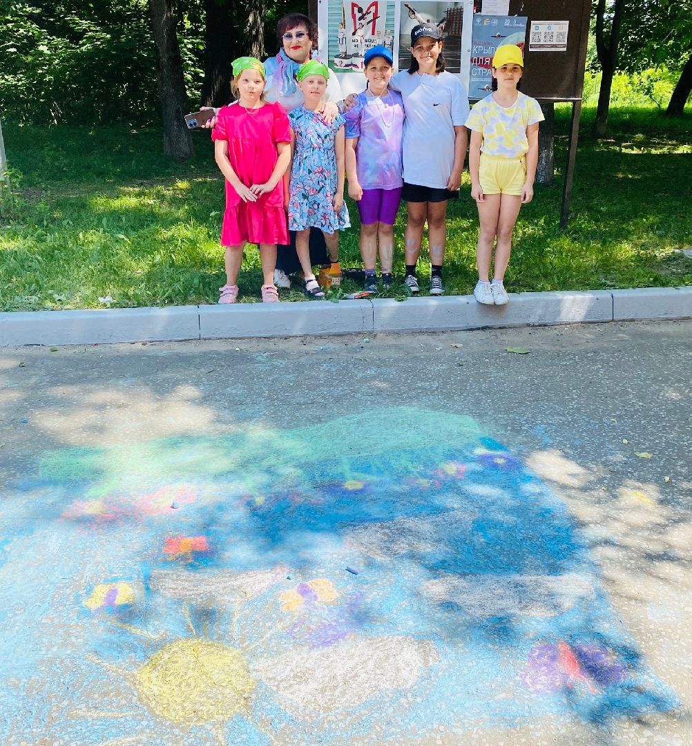 Домодедово, рисунок мелом, конкурс, дети, лагерь, школьный лагерь