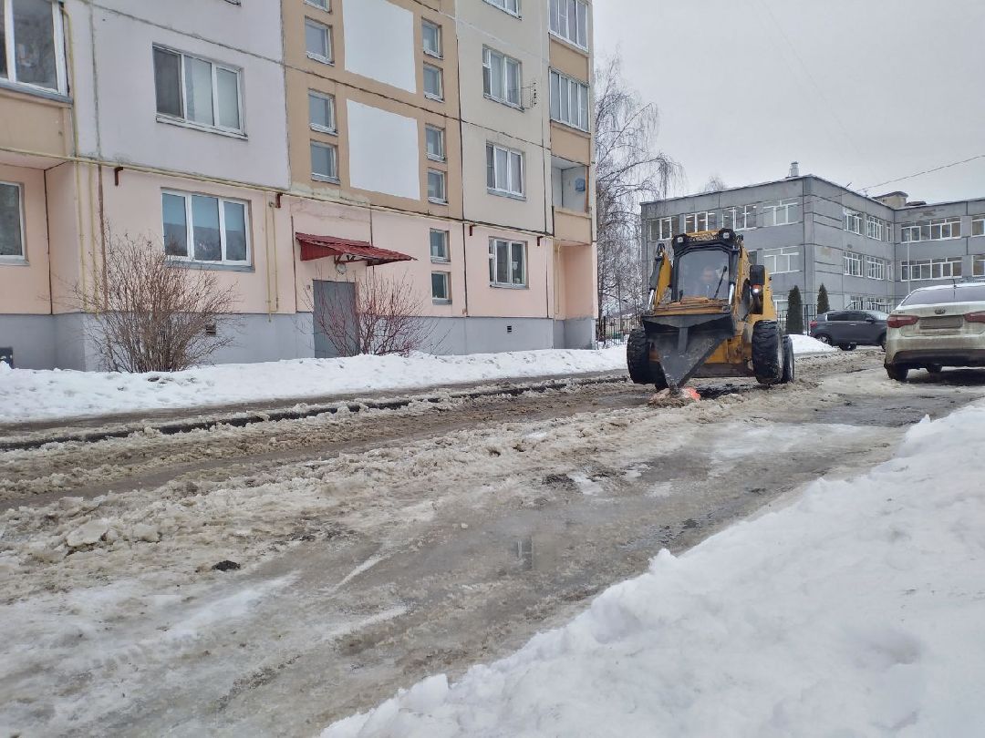 благоустройство, дороги, техника, наледь, снег, Лосино-Петровский