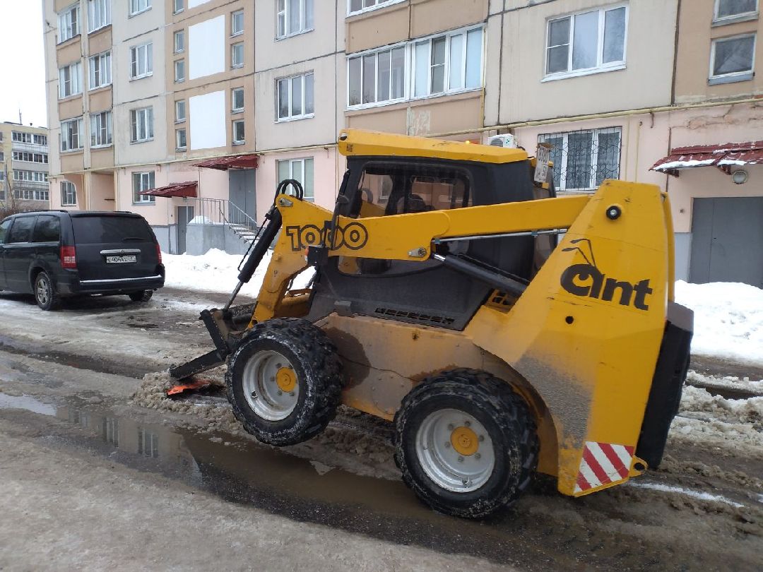 благоустройство, дороги, техника, наледь, снег, Лосино-Петровский
